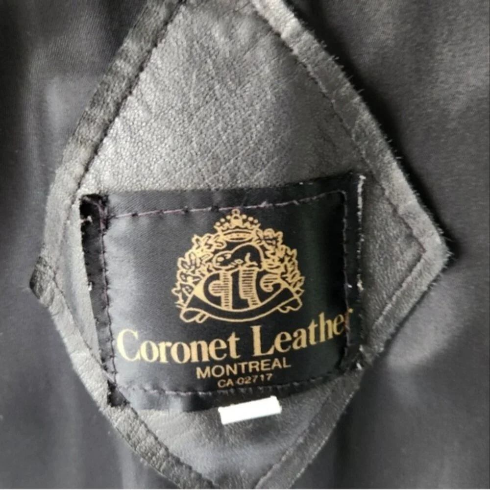 Coronet Montreal button-down Leather size medium USA - Picture 12 of 12